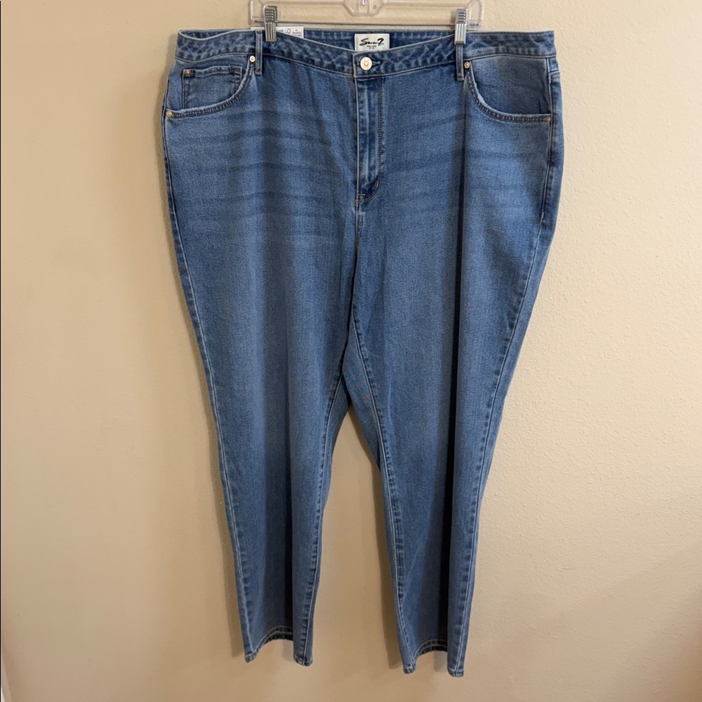 NWT Size 24W Seven7 Loose Straight Jean - Picture 3 of 9